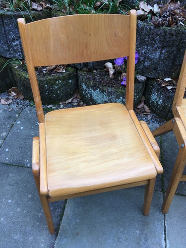 Stapelstuhl buche 70er 80er - buche,