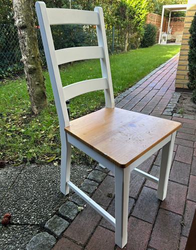 Esszimmerstuhl weiß braun - esszimmerstuhl, weiß/braun