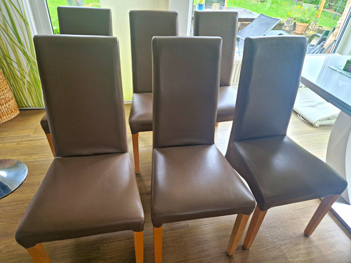 Esszimmerstuhl braun - 6x,